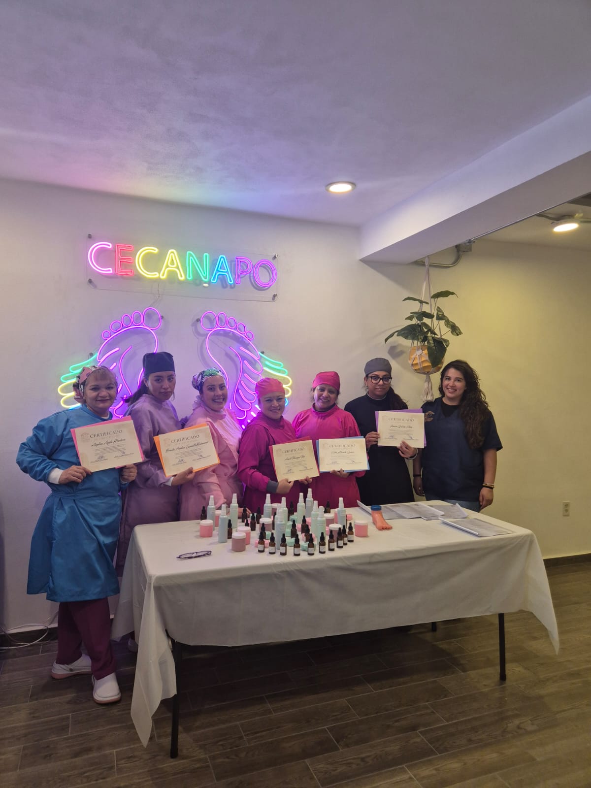 Grupo del taller de fórmulas magistrales en CECANAPO