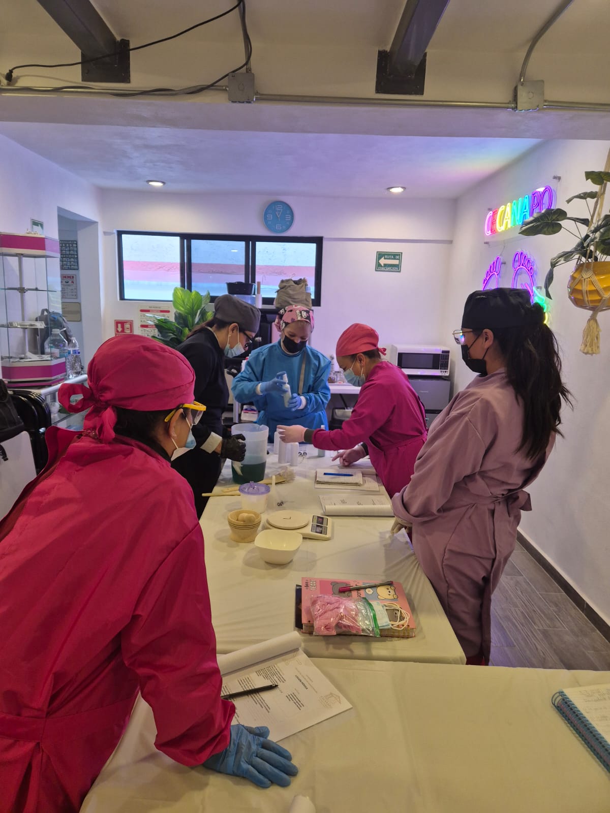 Práctica de preparación en taller de fórmulas magistrales CECANAPO